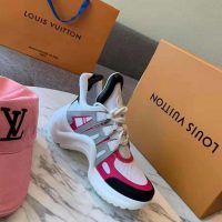 Louis Vuitton LV Unisex LV Archlight Sneaker in Technical Fabric and Monogram Canvas-Pink (1)
