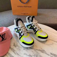 Louis Vuitton LV Unisex LV Archlight Sneaker in Technical Fabric and Monogram Canvas-Yellow (1)