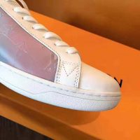 Louis Vuitton LV Unisex LV Luxembourg Sneaker in Iridescent Monogram Textile and Calf Leather-Rose (1)