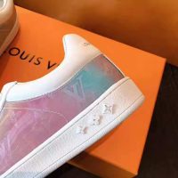 Louis Vuitton LV Unisex LV Luxembourg Sneaker in Iridescent Monogram Textile and Calf Leather-Rose (1)