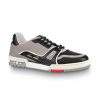 Louis Vuitton LV Unisex LV Trainer Sneaker in Calf Leather-Black