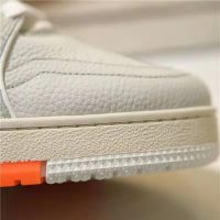 Louis Vuitton LV Unisex LV Trainer Sneaker in Grained Calf Leather-White (1)