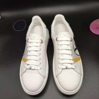 Louis Vuitton LV Unisex Time Out Sneaker in Calf Leather and Monogram Flowers-Grey (1)