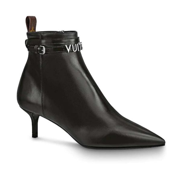 Louis Vuitton LV Women Call Back Ankle Boot in Smooth Calf Leather 5.5 cm Heel-Black (1)