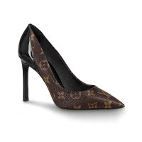 Louis Vuitton LV Women Chérie Pump in Patent Monogram Canvas and Patent Calf Leather