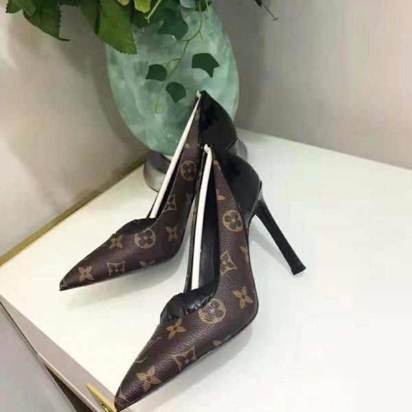 Louis Vuitton LV Women Chérie Pump in Patent Monogram Canvas and Patent Calf Leather (5)