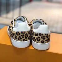 Louis Vuitton LV Women Frontrow Sneaker in Pony-Styled Calf Leather-Brown (1)