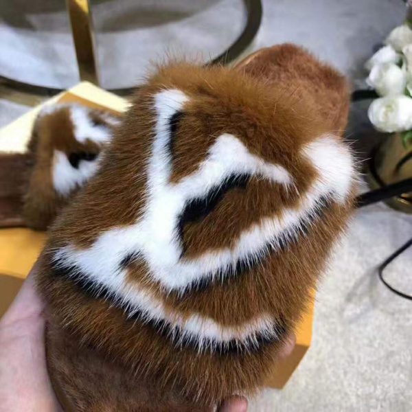 Louis Vuitton LV Women Homey Flat Mule in Mink Fur-Brown (8)