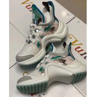 Louis Vuitton LV Women LV Archlight Sneaker in Leather and Technical Fabrics-Aqua (1)