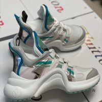 Louis Vuitton LV Women LV Archlight Sneaker in Leather and Technical Fabrics-Aqua (1)