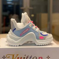 Louis Vuitton LV Women LV Archlight Sneaker in Leather and Technical Fabrics-Blue (1)