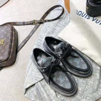 Louis Vuitton LV Women LV Beaubourg Platform Derby in Calf Leather and Monogram LV Pop-Printed Canvas (1)