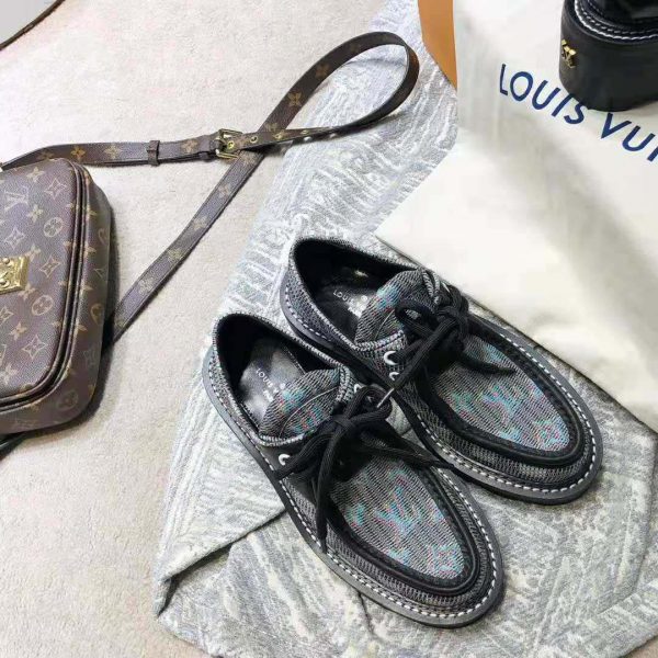 Louis Vuitton LV Women LV Beaubourg Platform Derby in Calf Leather and Monogram LV Pop-Printed Canvas (2)