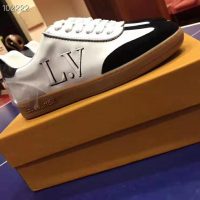 Louis Vuitton LV Women LV Frontrow Sneaker in Calf Leather and Suede Calf Leather-Black (1)