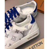 Louis Vuitton LV Women LV Frontrow Sneaker in Monogram-Print Textile-Blue (1)