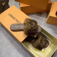 Louis Vuitton LV Women Lock It Mule in Mink and Leather-Brown (11)