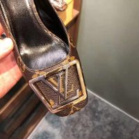 Louis Vuitton LV Women Madeleine Pump in Patent Monogram Canvas 7.5 cm Heel-Brown (1)