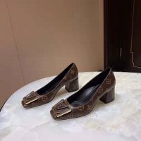 Louis Vuitton LV Women Madeleine Pump in Patent Monogram Canvas and Leather 7.5 cm Heel-Brown (1)