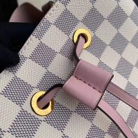 Louis Vuitton LV Women NéoNoé Bucket Bag in Damier Azur Canvas-Pink (1)