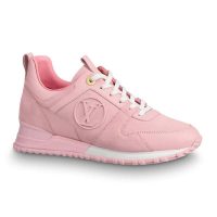 Louis Vuitton LV Women Run Away Sneaker in Suede Calf Leather-Pink (1)