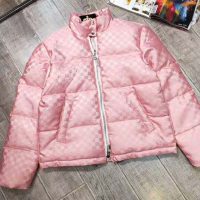 Louis Vuitton LV Women Short Down Jacket in Regular Fit-Pink (1)