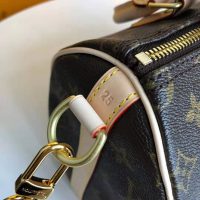 Louis Vuitton LV Women Speedy 25 Bag in Monogram Coated Canvas-Brown (1)