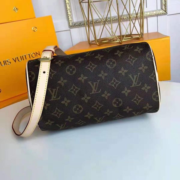 Louis Vuitton LV Women Speedy 25 Bag in Monogram Coated Canvas-Brown (7)