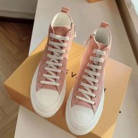 Louis Vuitton LV Women Stellar Sneaker Boot in Pink Monogram Denim (1)