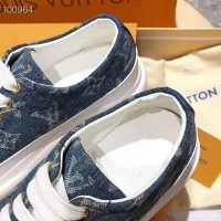 Louis Vuitton LV Women Stellar Sneaker in Blue Monogram Denim (1)