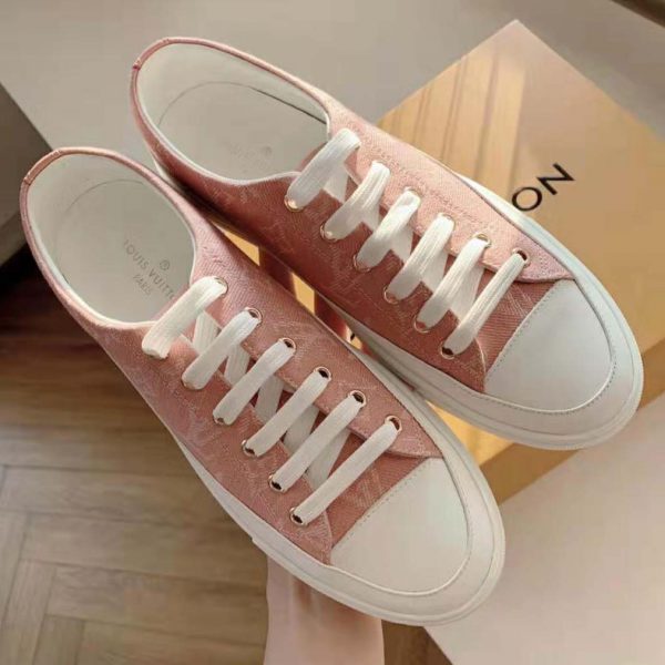 Louis Vuitton LV Women Stellar Sneaker in Pink Monogram Denim (5)