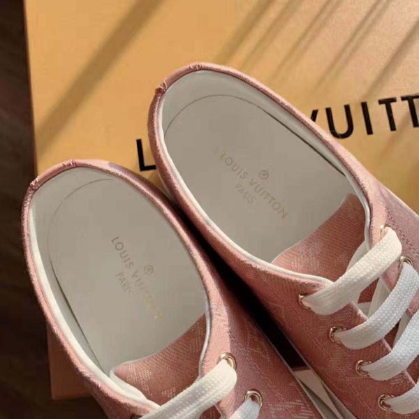 Louis Vuitton LV Women Stellar Sneaker in Pink Monogram Denim (8)