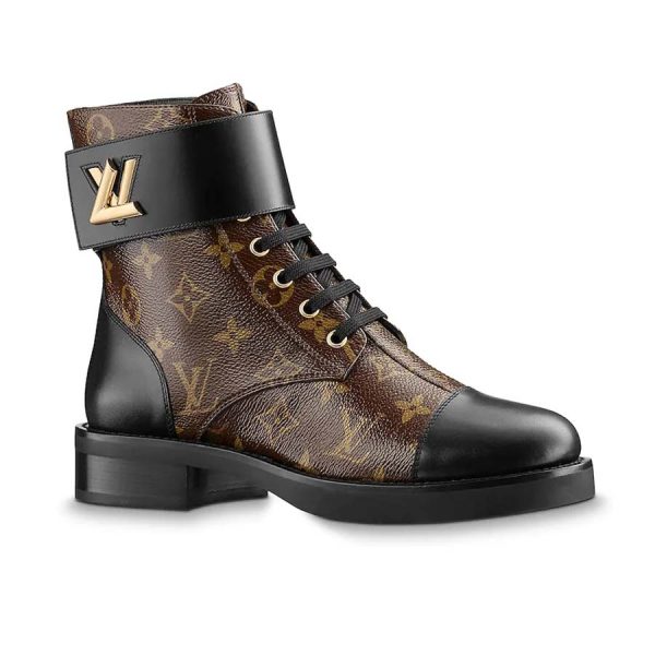 Louis Vuitton LV Women Wonderland Flat Ranger in Patent Monogram Canvas-Brown (1)