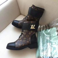 Louis Vuitton LV Women Wonderland Flat Ranger in Patent Monogram Canvas-Brown (1)