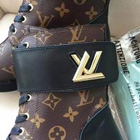 Louis Vuitton LV Women Wonderland Flat Ranger in Patent Monogram Canvas-Brown (1)