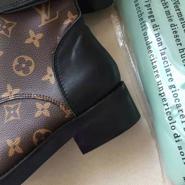 Louis Vuitton LV Women Wonderland Flat Ranger in Patent Monogram Canvas-Brown (9)