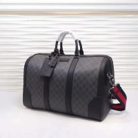 Gucci GG Men GG Black Carry-On Duffle in BlackGrey Soft GG Supreme (1)