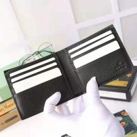 Gucci GG Men GG Marmont Leather Bi-Fold Wallet in Black in Calfskin Leather (1)