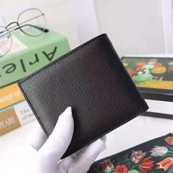 Gucci GG Men GG Marmont Leather Bi-Fold Wallet in Black in Calfskin Leather (6)