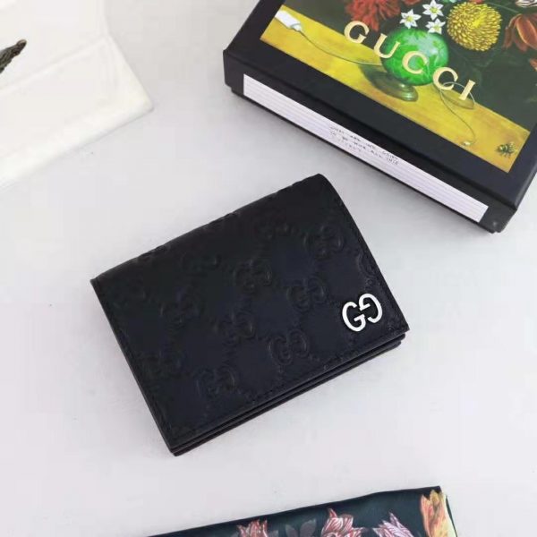 Gucci GG Men Gucci Signature Wallet in Black Gucci Signature Leather (5)