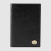 Gucci GG Men Soft Leather Passport Case in Black Soft Leather