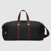 Gucci GG Men Technical Canvas Duffle in Black Technical Canvas