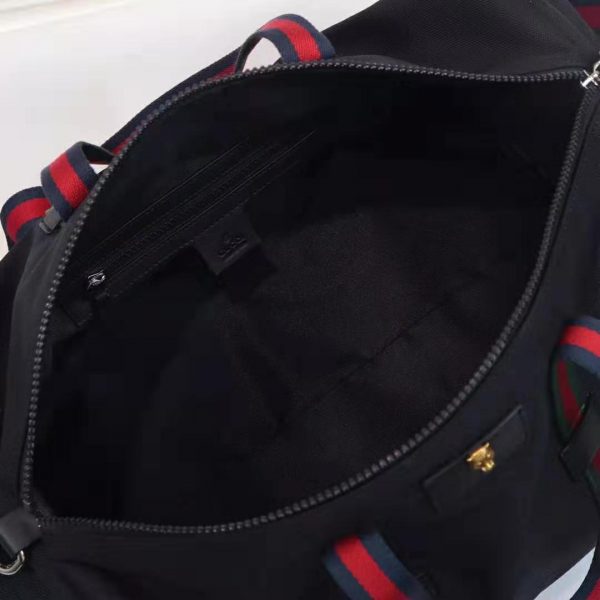 Gucci GG Men Technical Canvas Duffle in Black Technical Canvas (6)