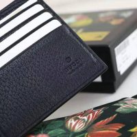 Gucci GG Unisex Animalier Leather Wallet in Black Leather (1)