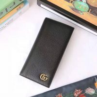 Gucci GG Unisex GG Marmont Leather Long ID Wallet in Black Leather (1)