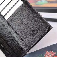 Gucci GG Unisex GG Marmont Leather Long ID Wallet in Black Leather (1)