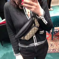 Gucci GG Unisex Gucci Eden Belt Bag in BeigeEbony GG Supreme Canvas (1)
