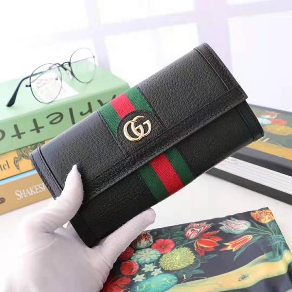 Gucci GG Unisex Ophidia Continental Wallet in Black Leather (2)