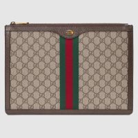 Gucci GG Unisex Ophidia GG Portfolio in BeigeEbony GG Supreme Canvas (1)