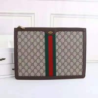 Gucci GG Unisex Ophidia GG Portfolio in BeigeEbony GG Supreme Canvas (1)