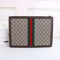 Gucci GG Unisex Ophidia GG Portfolio in BeigeEbony GG Supreme Canvas (1)